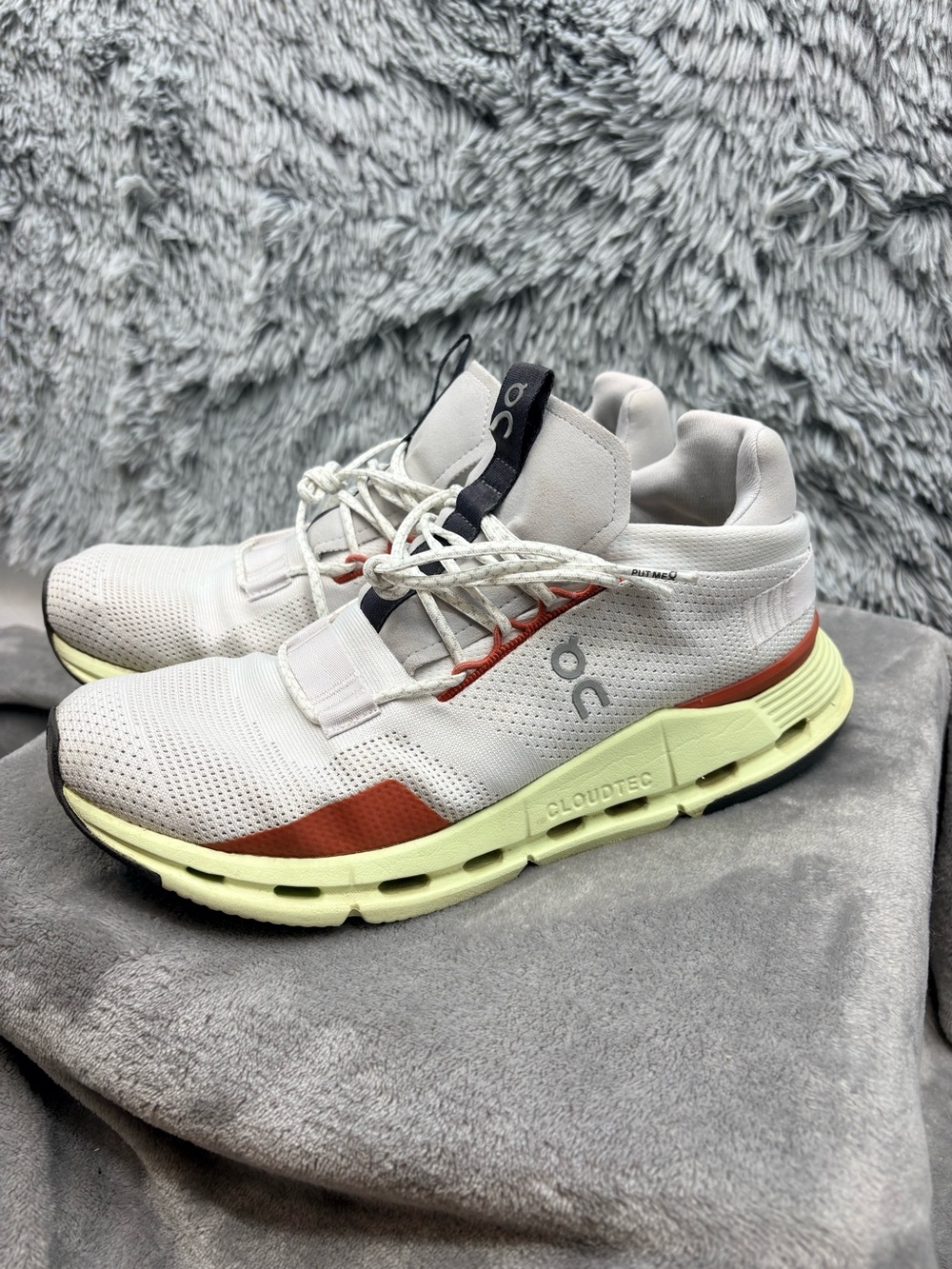On Cloud Cloudnova Sneakers Womens 10 White Limelight On Running 26.98489